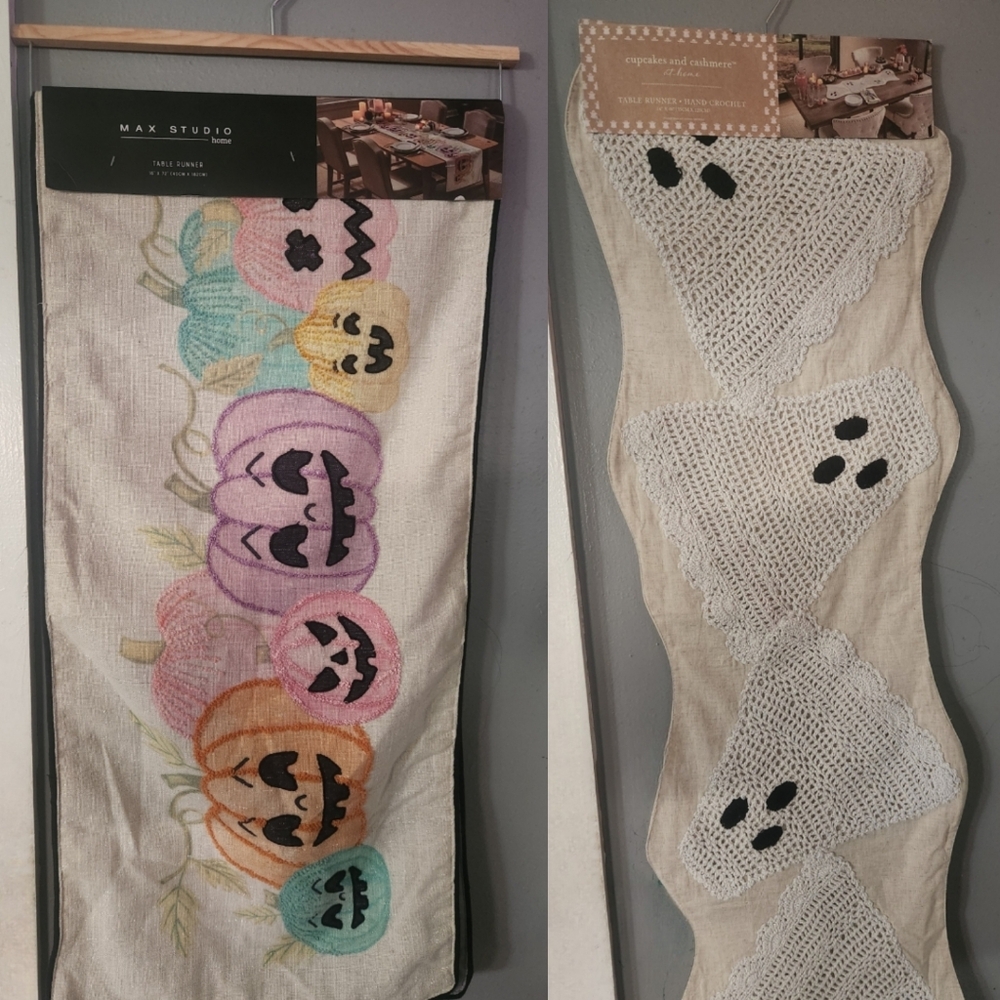 Pumpkin & Ghost Table Runners